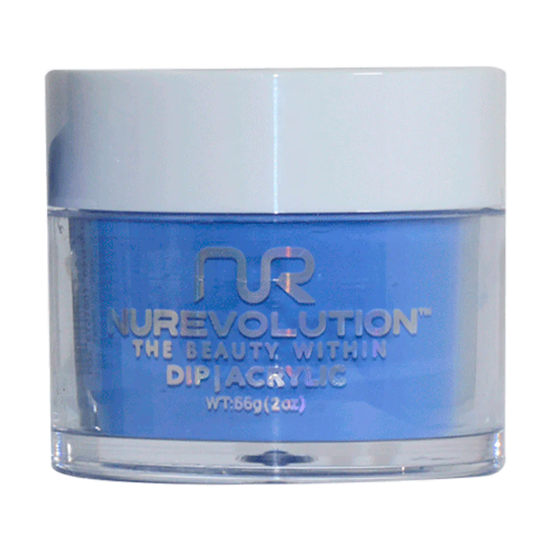 NuRevolution Trio Dip/Acrylic Powder 096 Bluetini