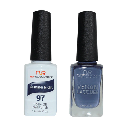 NuRevolution Trio Duo Gel &amp; Lacquer 097 Summer Night