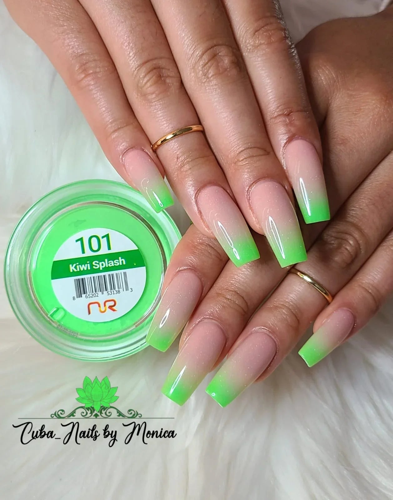 NuRevolution Trio Dip/Acrylic Powder 101 Kiwi Splash