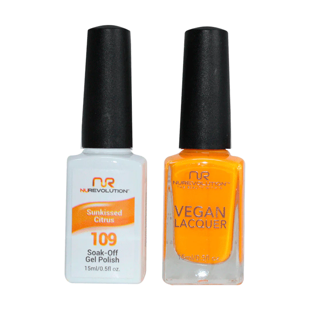 NuRevolution Trio Duo Gel &amp; Lacquer 109 Sunkissed Citrus