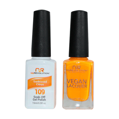 NuRevolution Trio Duo Gel &amp; Lacquer 109 Sunkissed Citrus