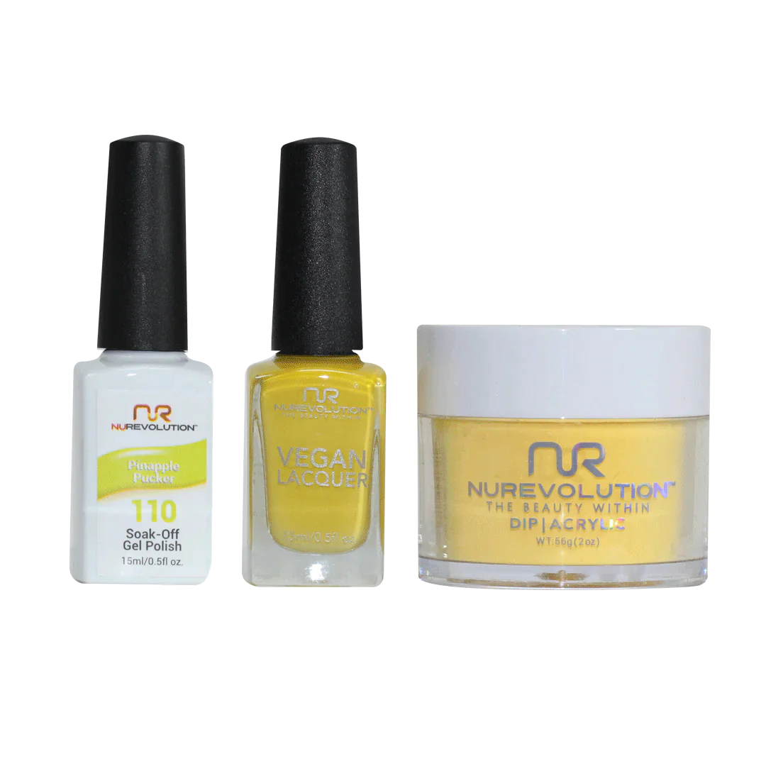 NuRevolution Trio set 110 Pineapple Pucker