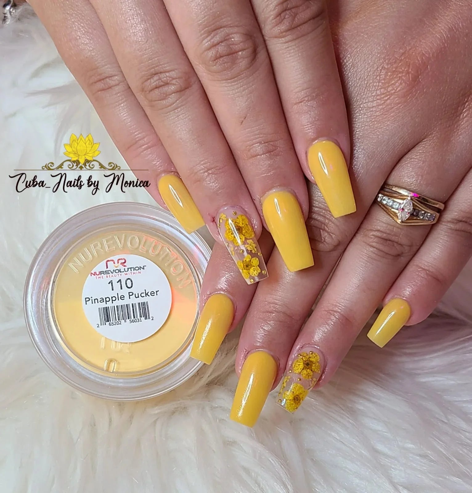 NuRevolution Trio Dip/Acrylic Powder 110 Pinapple Pucker