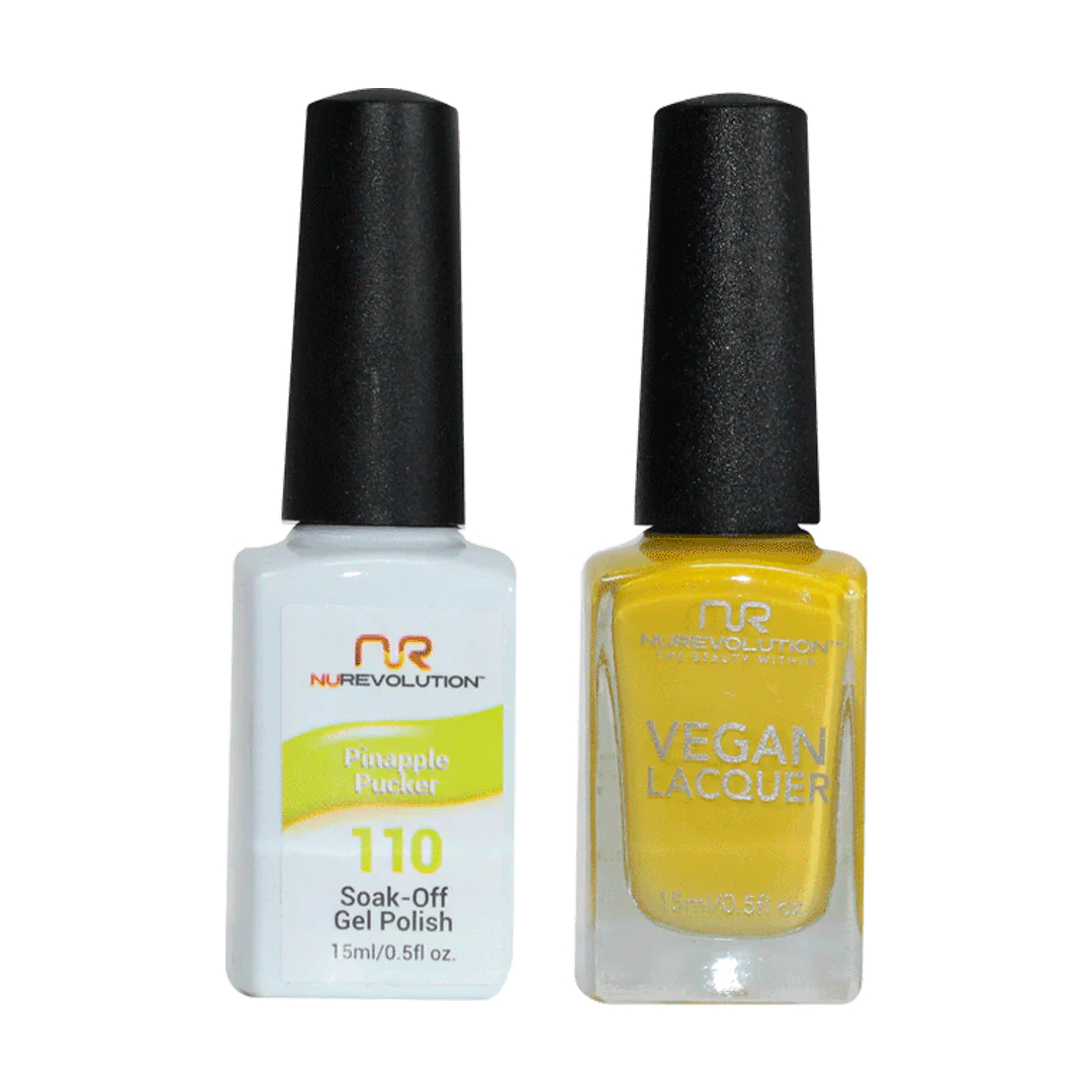 NuRevolution Trio Duo Gel &amp; Lacquer 110 Pinapple Pucker