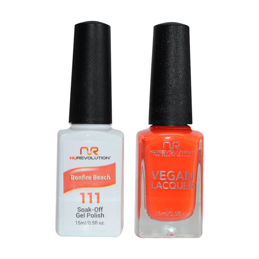 NuRevolution Trio Duo Gel &amp; Lacquer 111 Bonfire Beach