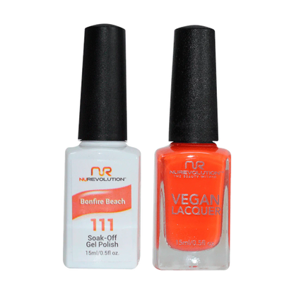 NuRevolution Trio Duo Gel &amp; Lacquer 111 Bonfire Beach