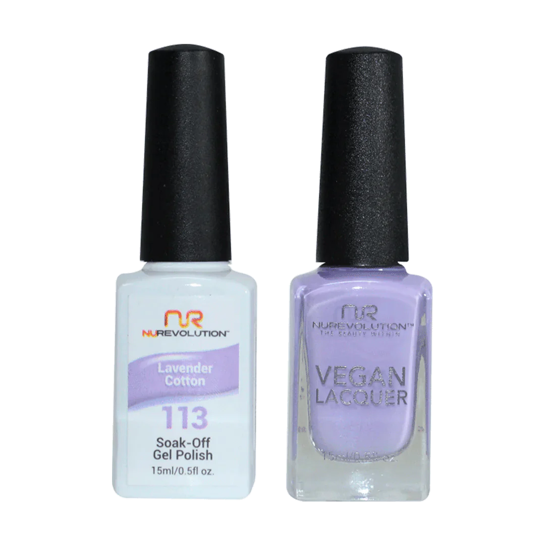 NuRevolution Trio Duo Gel &amp; Lacquer 113 Lavender Cotton