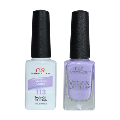 NuRevolution Trio Duo Gel &amp; Lacquer 113 Lavender Cotton