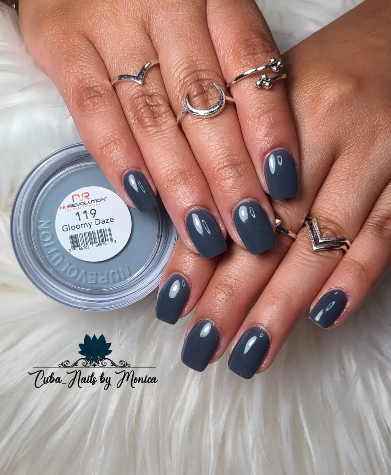 NuRevolution Trio Dip/Acrylic Powder 119 Gloomy Daze