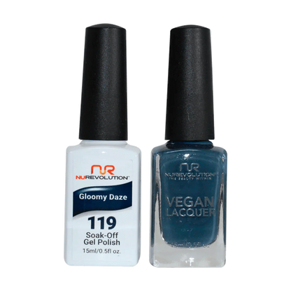 NuRevolution Trio Duo Gel &amp; Lacquer 119 Gloomy Daze