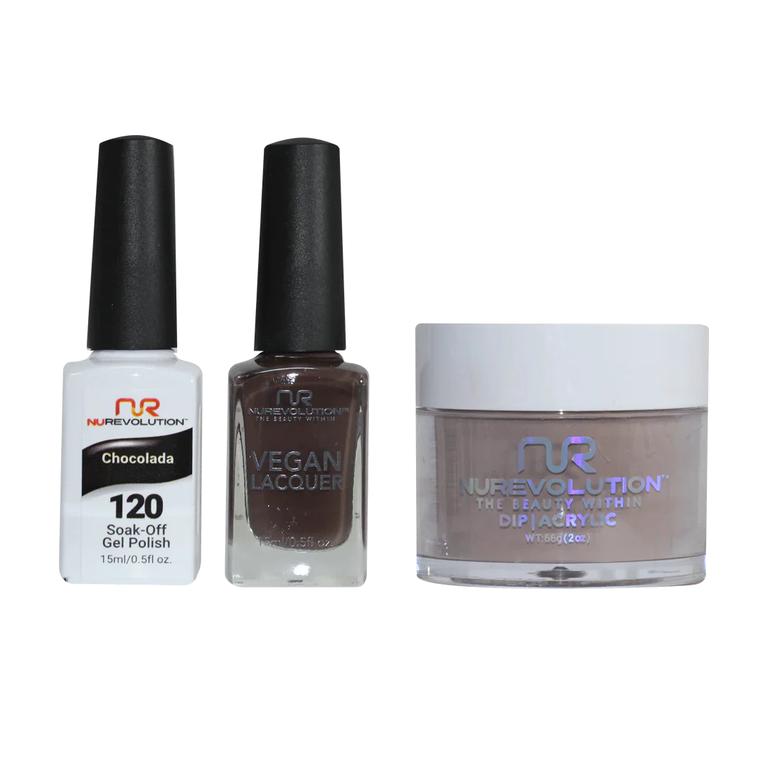 NuRevolution Trio set 120 Chocolada