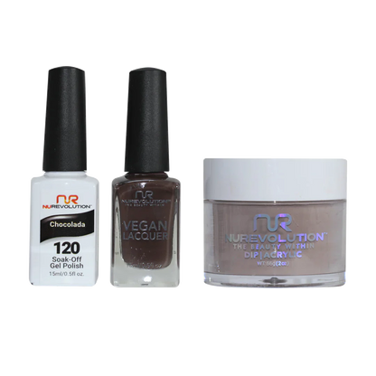 NuRevolution Trio set 120 Chocolada