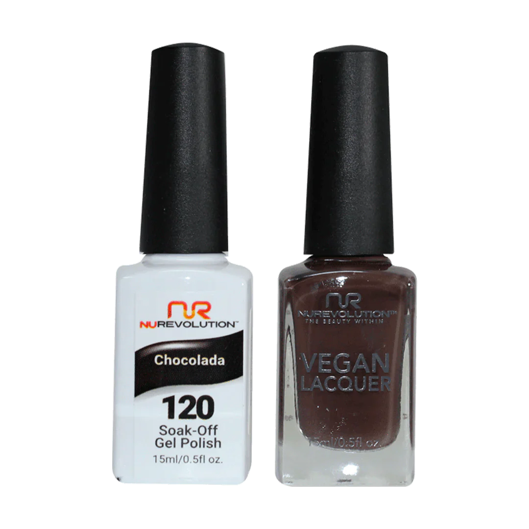 NuRevolution Trio Duo Gel &amp; Lacquer 120 Chocolada