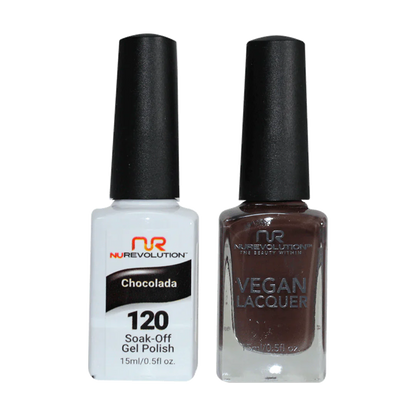 NuRevolution Trio Duo Gel &amp; Lacquer 120 Chocolada