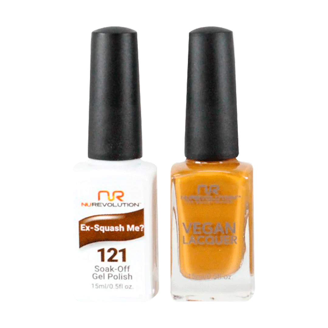 NuRevolution Trio Duo Gel &amp; Lacquer 121 Ex-Squash Me?