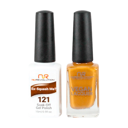 NuRevolution Trio Duo Gel &amp; Lacquer 121 Ex-Squash Me?