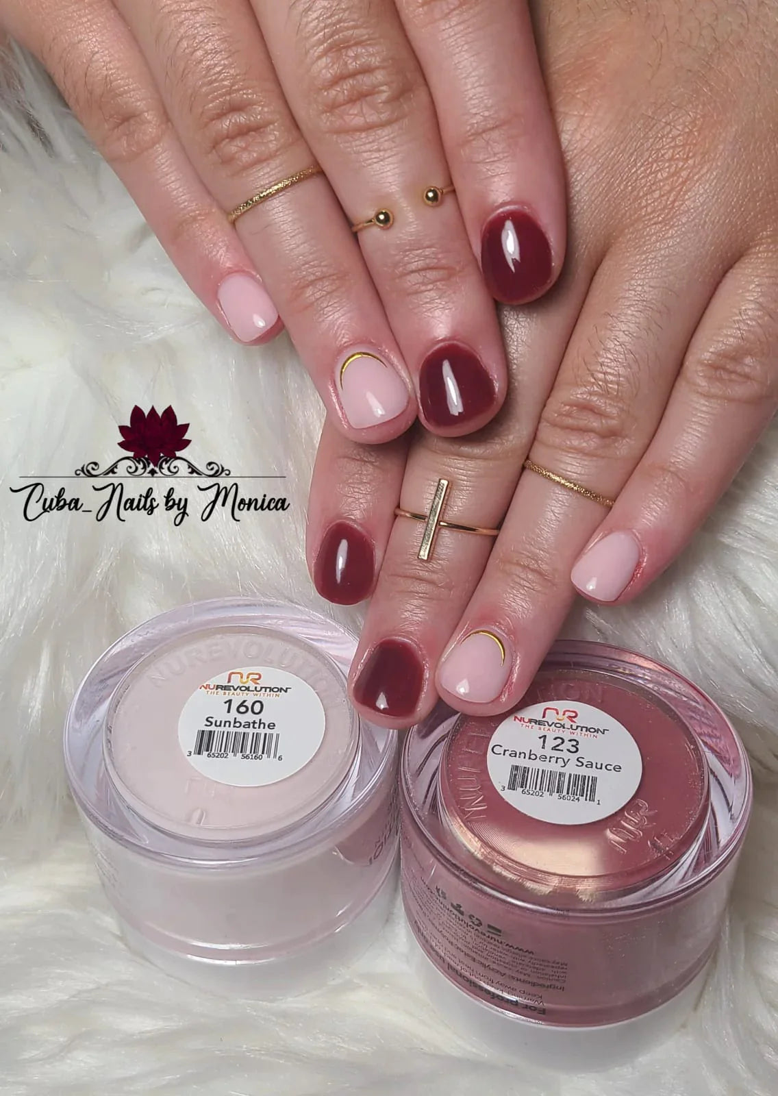 NuRevolution Trio Dip/Acrylic Powder 123 Cranberry Sauce