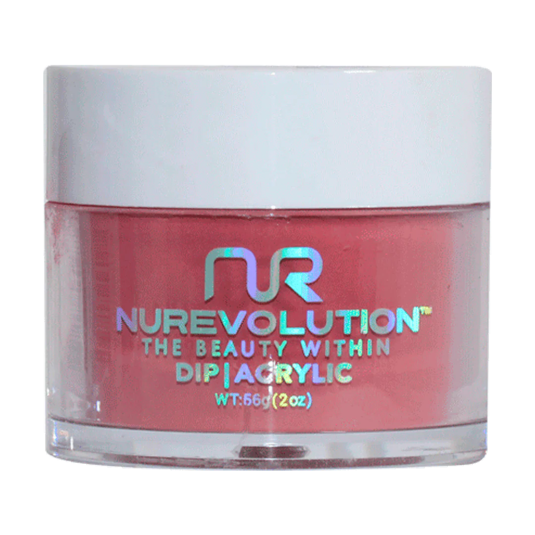 NuRevolution Trio Dip/Acrylic Powder 123 Cranberry Sauce