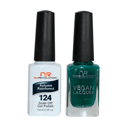 NuRevolution Trio Duo Gel &amp; Lacquer 124 Autumn Rainforest