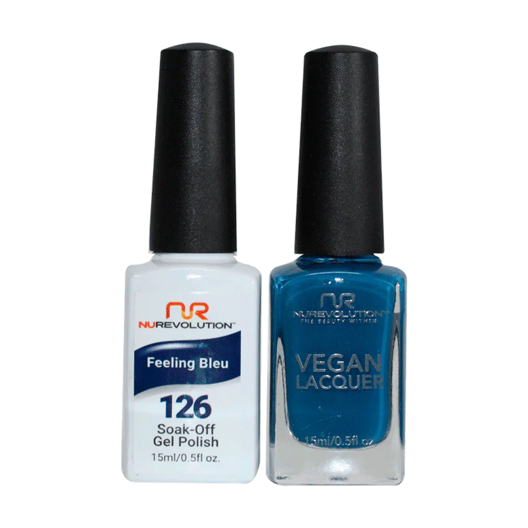 NuRevolution Trio Duo Gel &amp; Lacquer 126 Feeling Blue