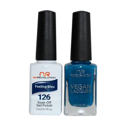 NuRevolution Trio Duo Gel &amp; Lacquer 126 Feeling Blue