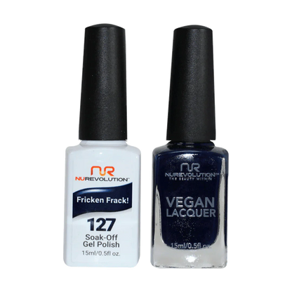 NuRevolution Trio Duo Gel &amp; Lacquer 127 Fricken Frack