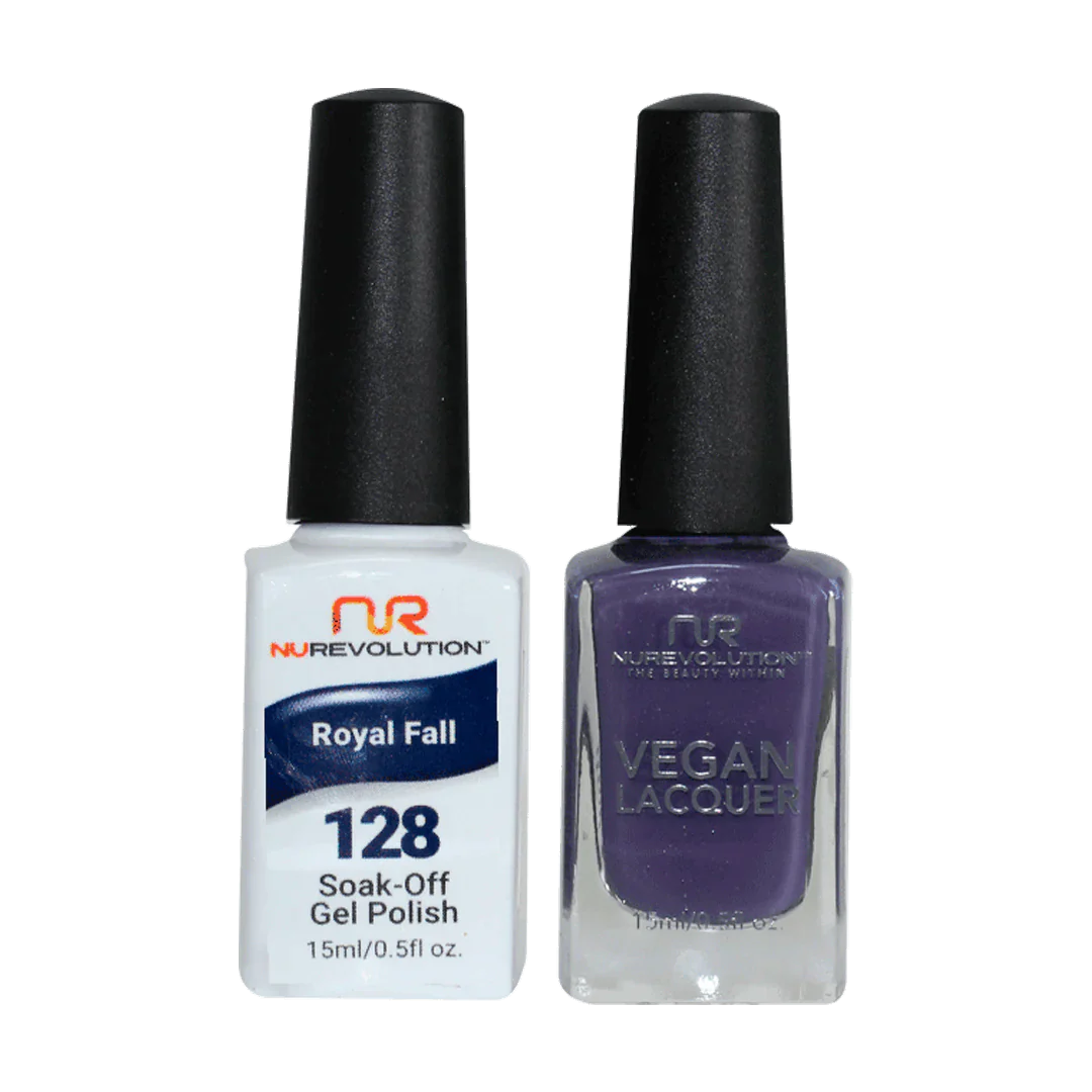 NuRevolution Trio Duo Gel &amp; Lacquer 128 Royal Fall