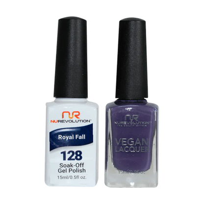 NuRevolution Trio Duo Gel &amp; Lacquer 128 Royal Fall