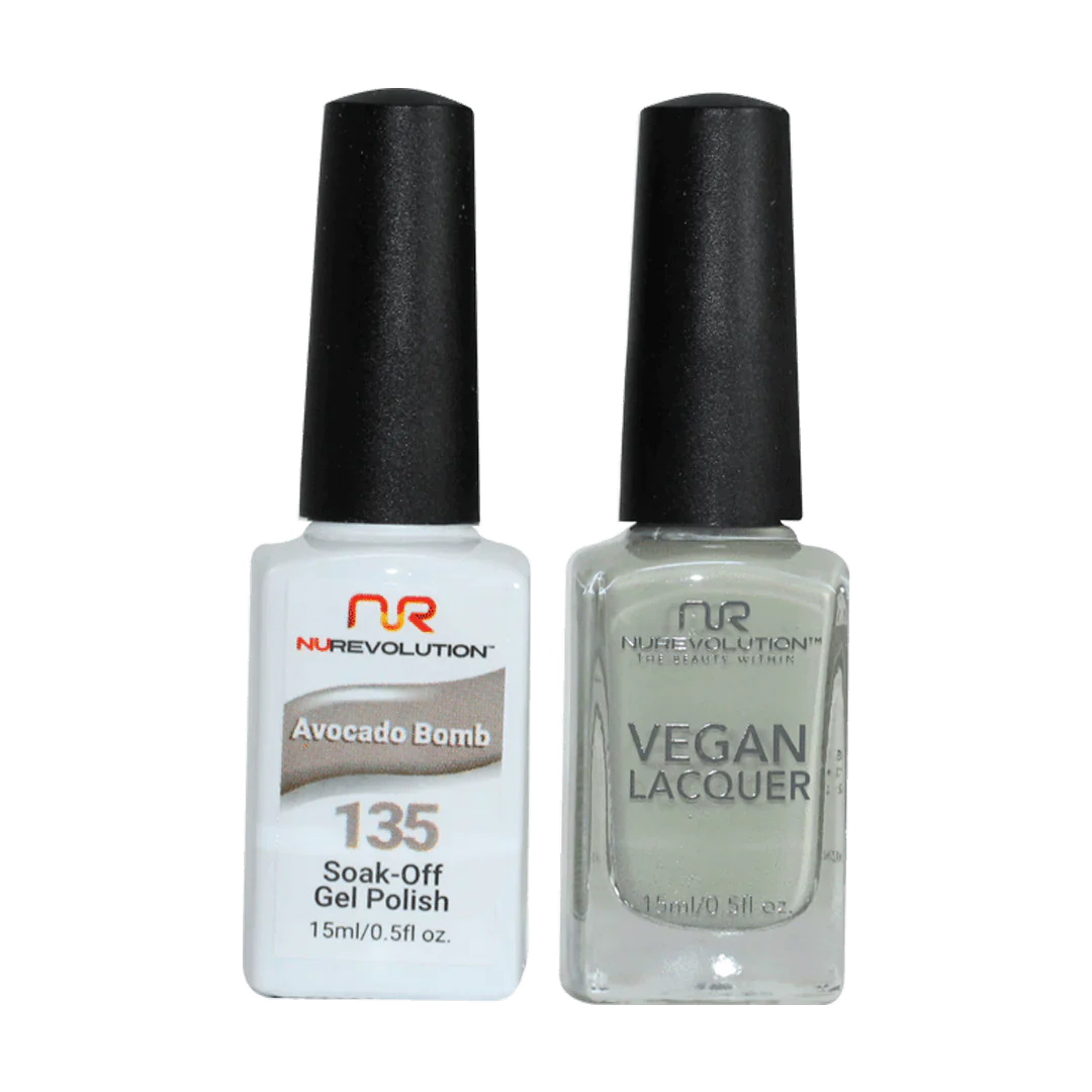 NuRevolution Trio Duo Gel &amp; Lacquer 135 Avocado Bomb