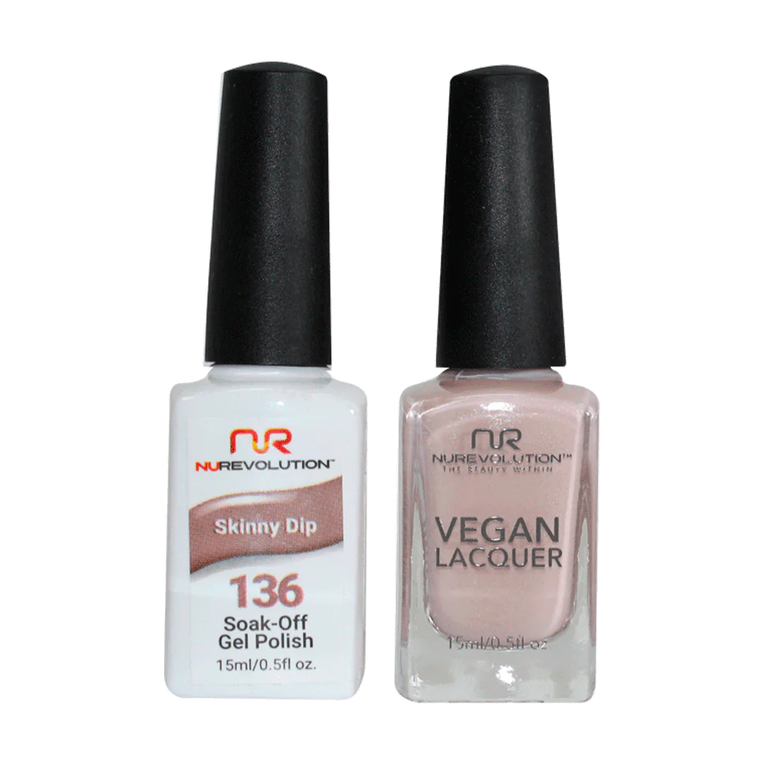 NuRevolution Trio Duo Gel &amp; Lacquer 136 Skinny Dip