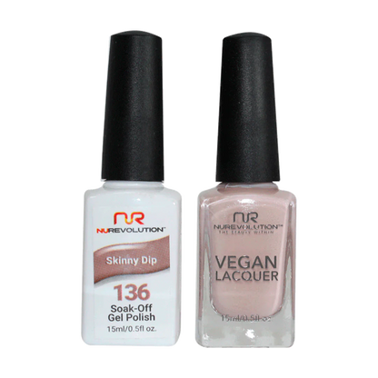 NuRevolution Trio Duo Gel &amp; Lacquer 136 Skinny Dip