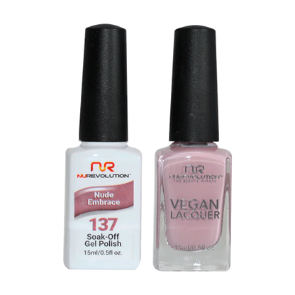 NuRevolution Trio Duo Gel &amp; Lacquer 137 Nude Embrace