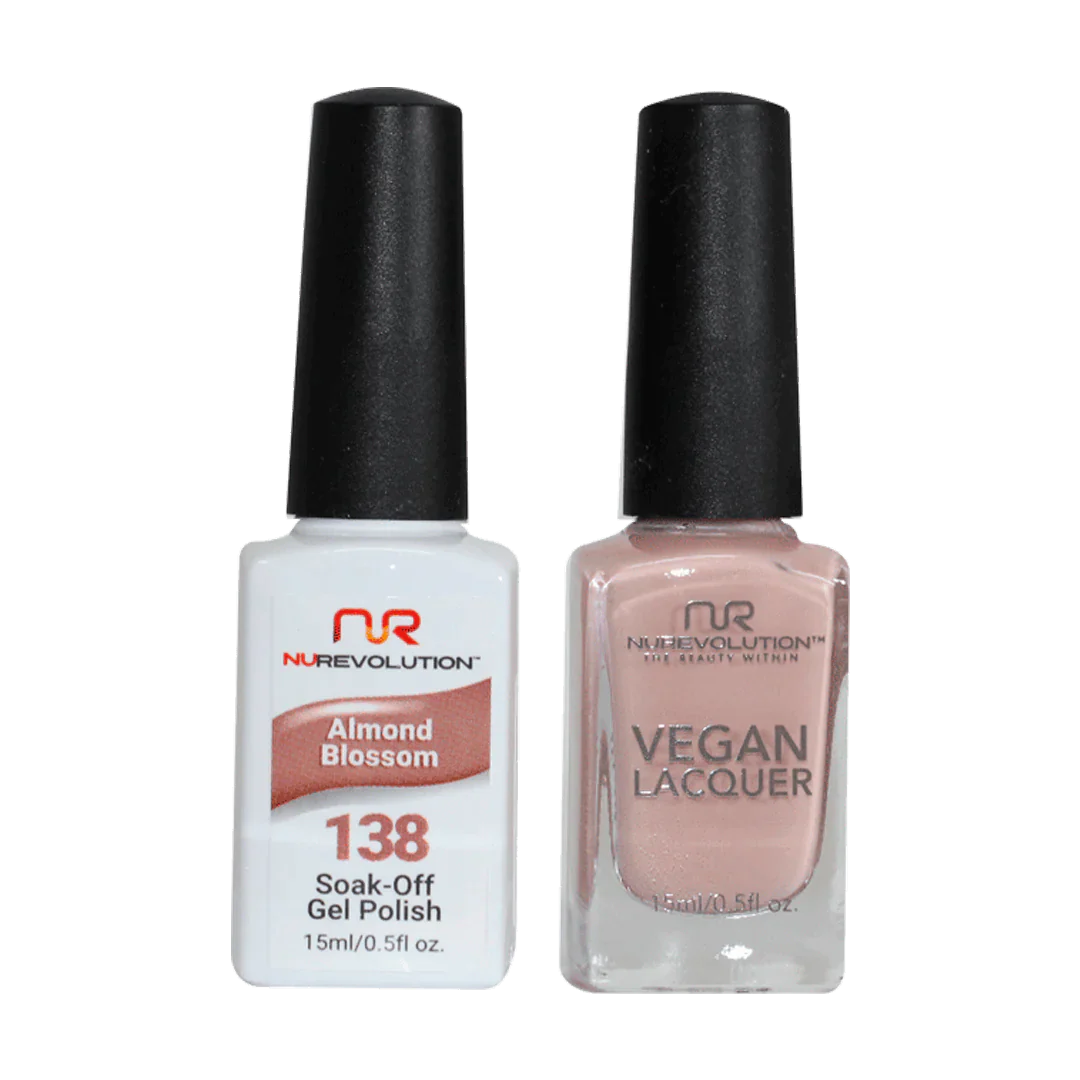 NuRevolution Trio Duo Gel &amp; Lacquer 138 Almond Blossom