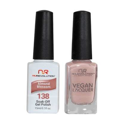 NuRevolution Trio Duo Gel &amp; Lacquer 138 Almond Blossom