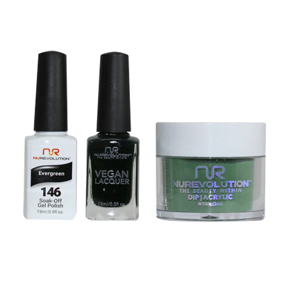 NuRevolution Trio set 146 Evergreen