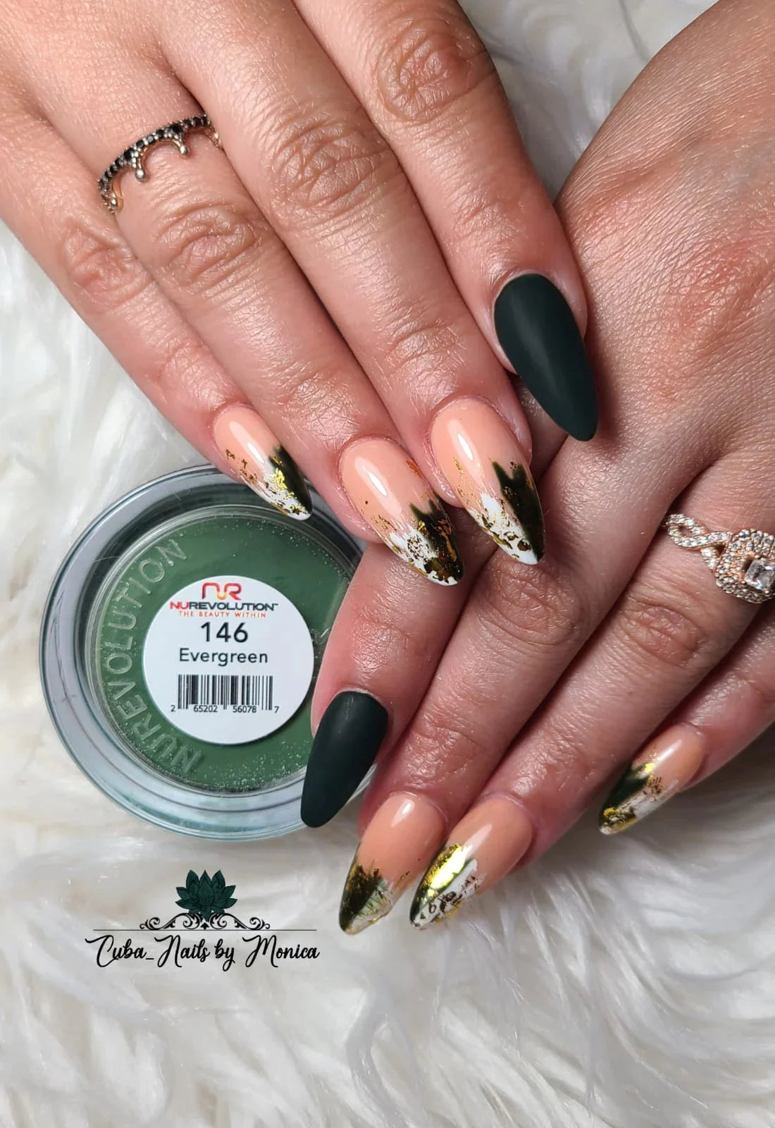 NuRevolution Trio Dip/Acrylic Powder 146 Evergreen