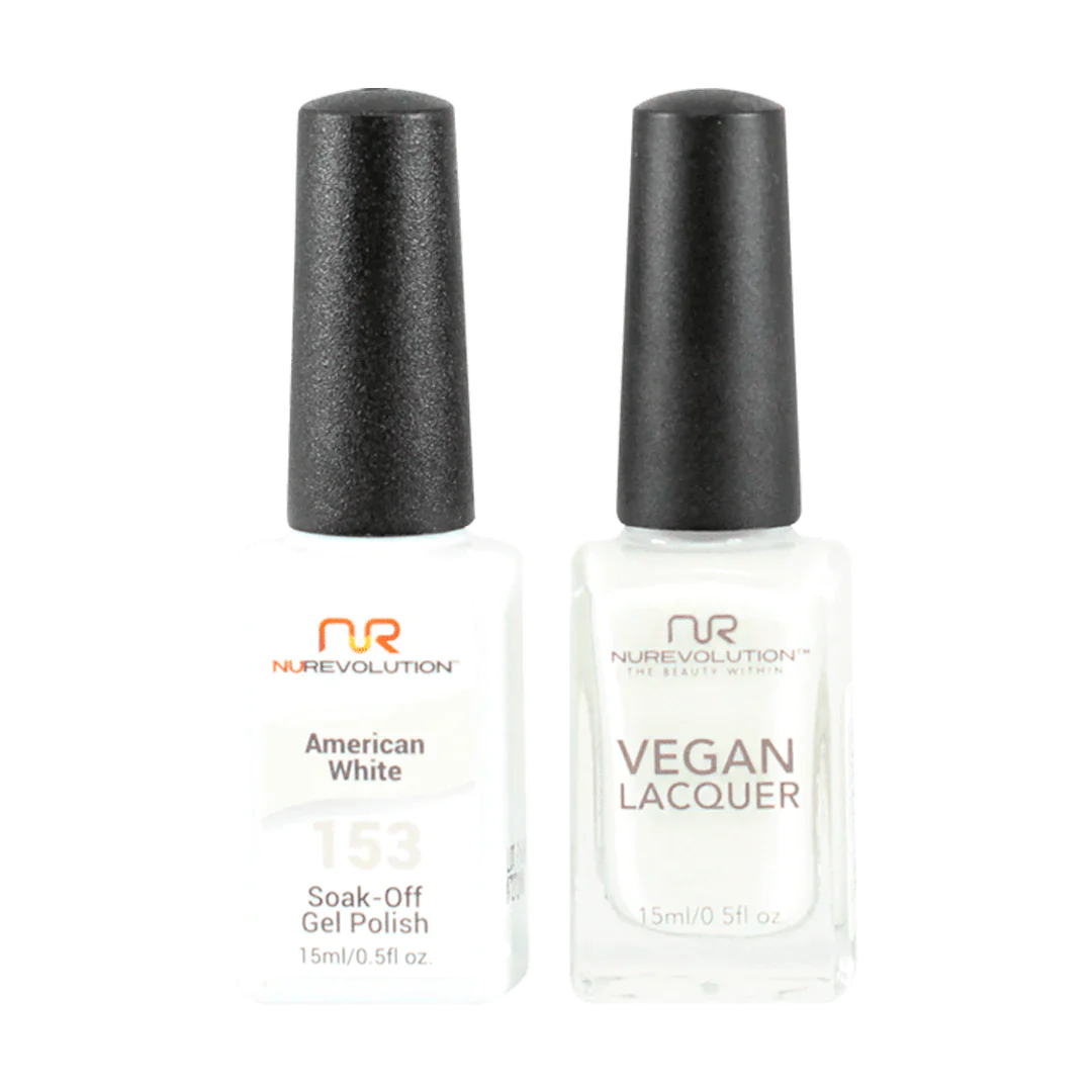 NuRevolution Trio Duo Gel &amp; Lacquer 153 American White