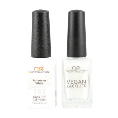 NuRevolution Trio Duo Gel &amp; Lacquer 153 American White