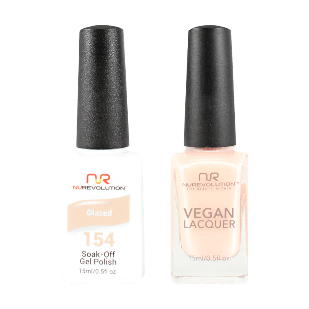 NuRevolution Trio Duo Gel &amp; Lacquer 154 Glazed