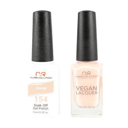 NuRevolution Trio Duo Gel &amp; Lacquer 154 Glazed