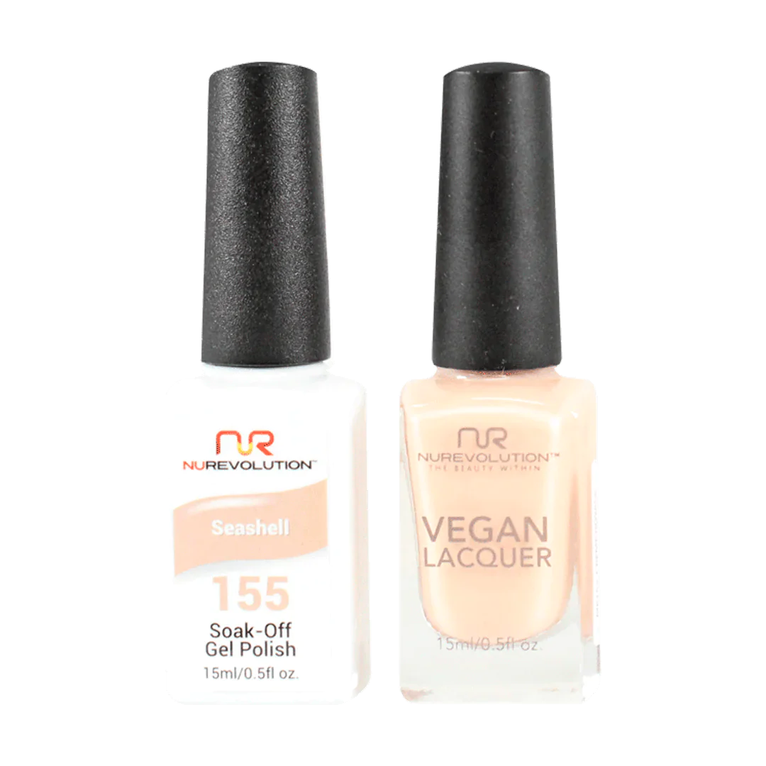 NuRevolution Trio Duo Gel &amp; Lacquer 155 Seashell