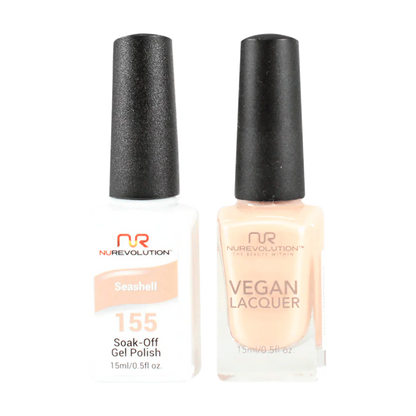 NuRevolution Trio Duo Gel &amp; Lacquer 155 Seashell