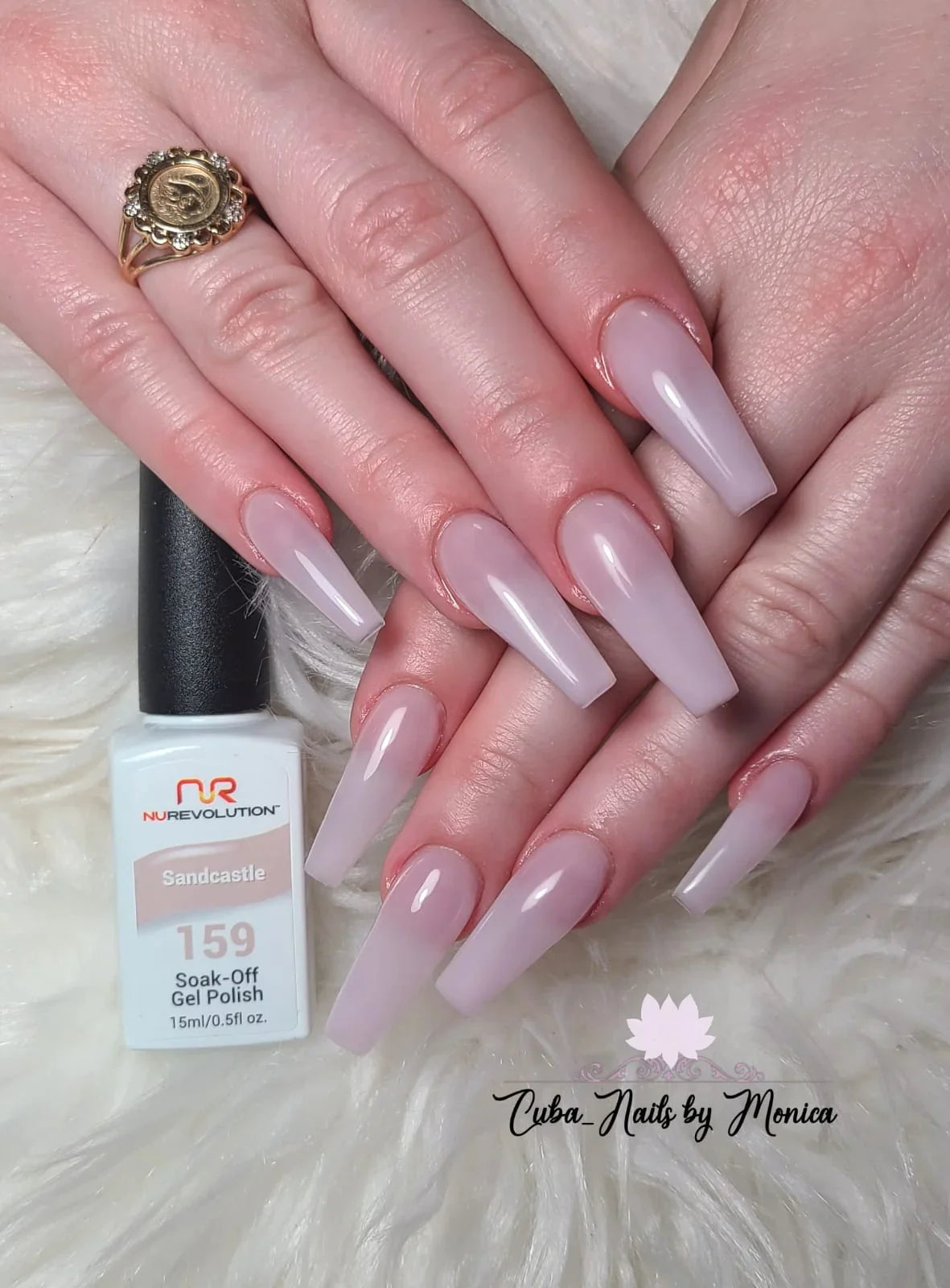 NuRevolution Trio Duo Gel &amp; Lacquer 159 Sandcastle