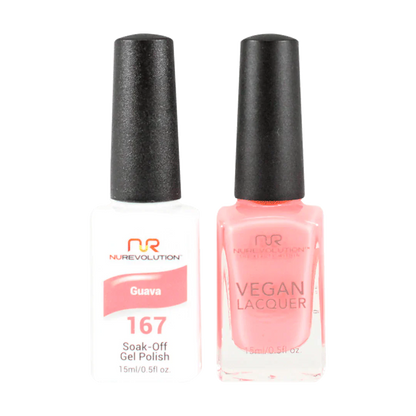 NuRevolution Trio Duo Gel &amp; Lacquer 167 Guava