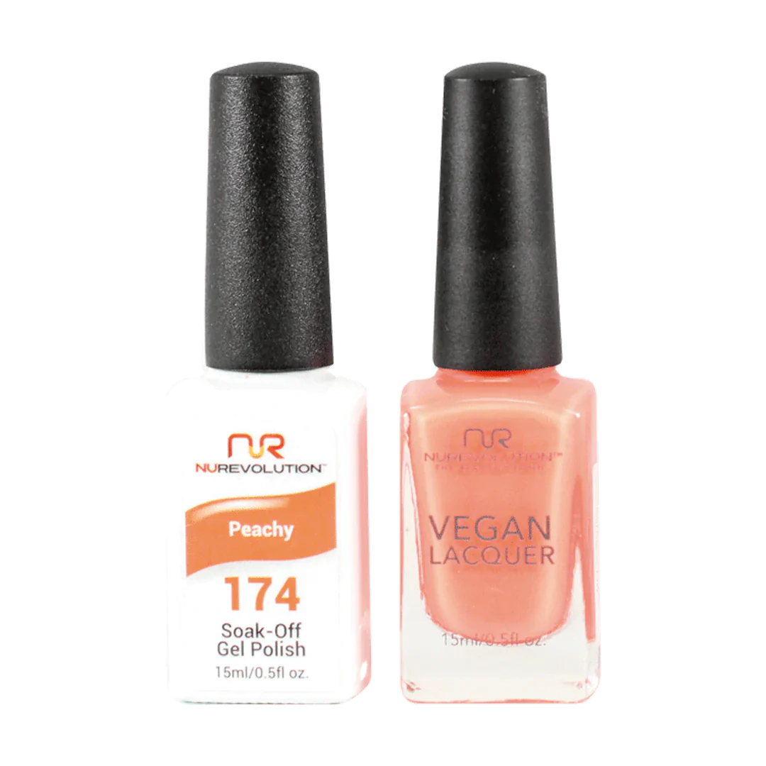 NuRevolution Trio Duo Gel &amp; Lacquer 174 Peachy