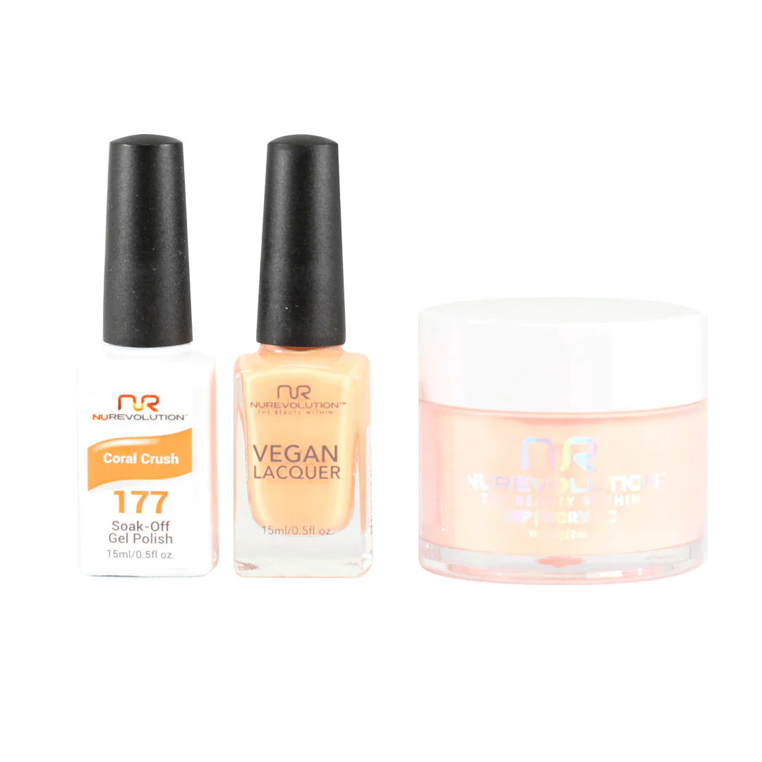 NuRevolution Trio set 177 Coral Crush