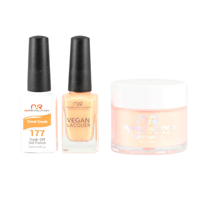 NuRevolution Trio set 177 Coral Crush