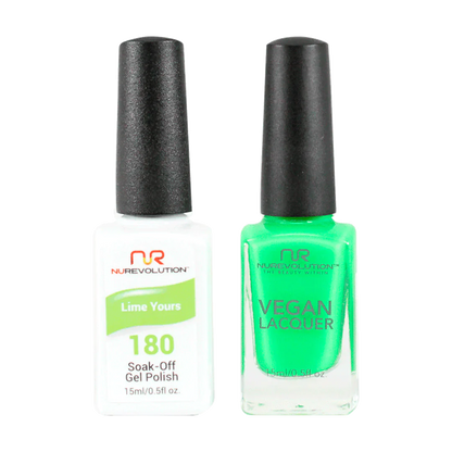 NuRevolution Trio Duo Gel &amp; Lacquer 180 Lime Yours