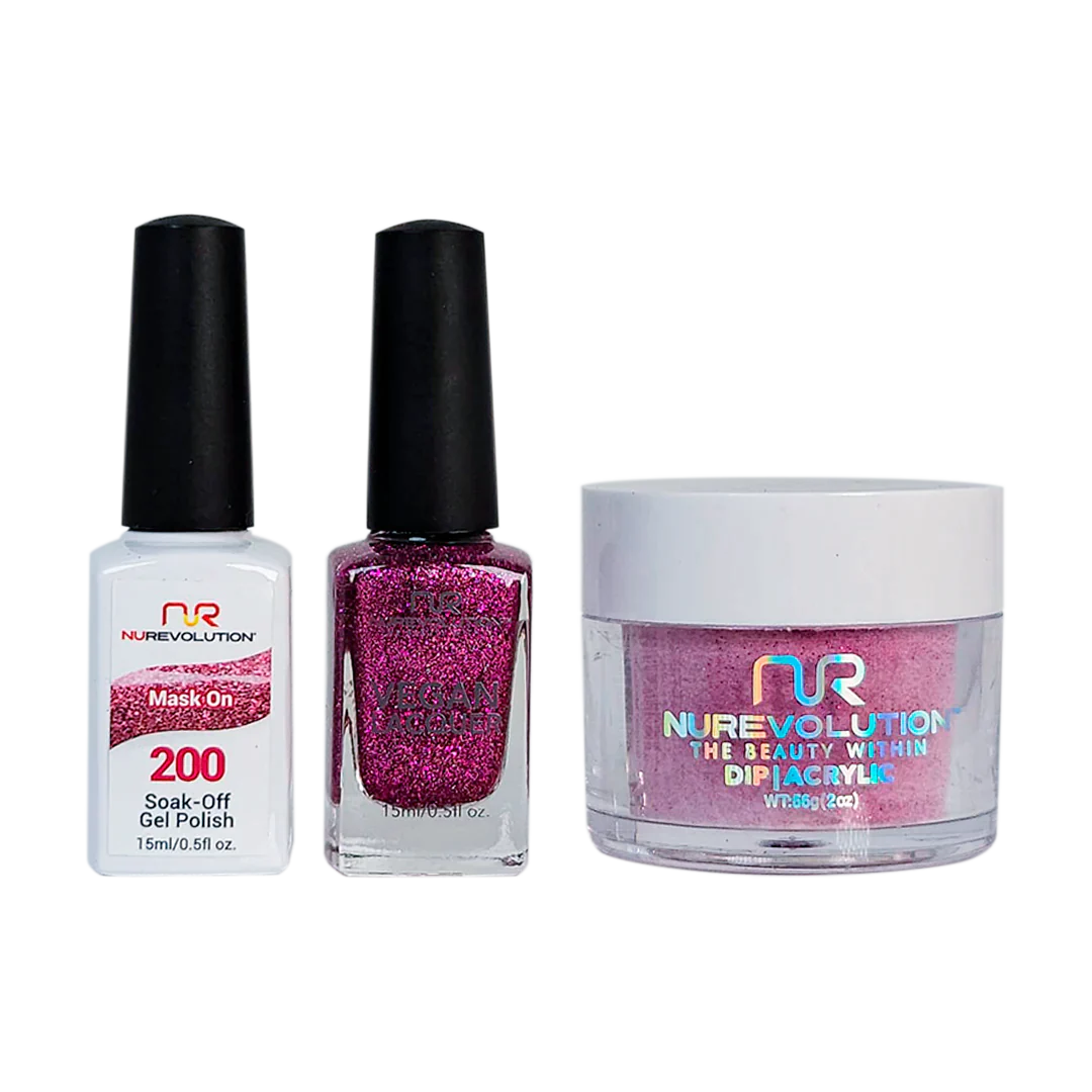 NuRevolution Trio set 200 Mask On