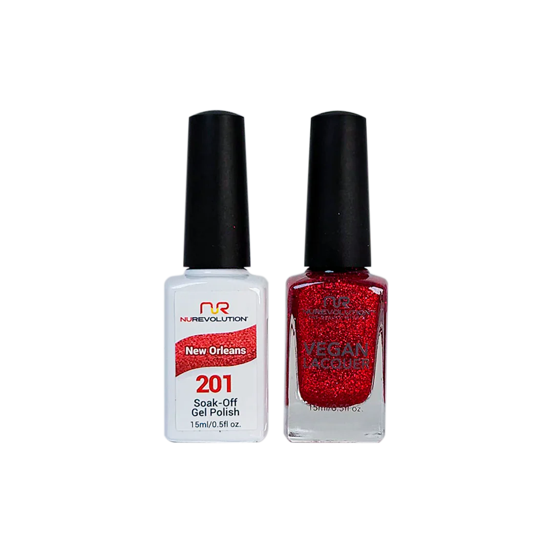 NuRevolution Trio Duo Gel &amp; Lacquer 201 New Orleans